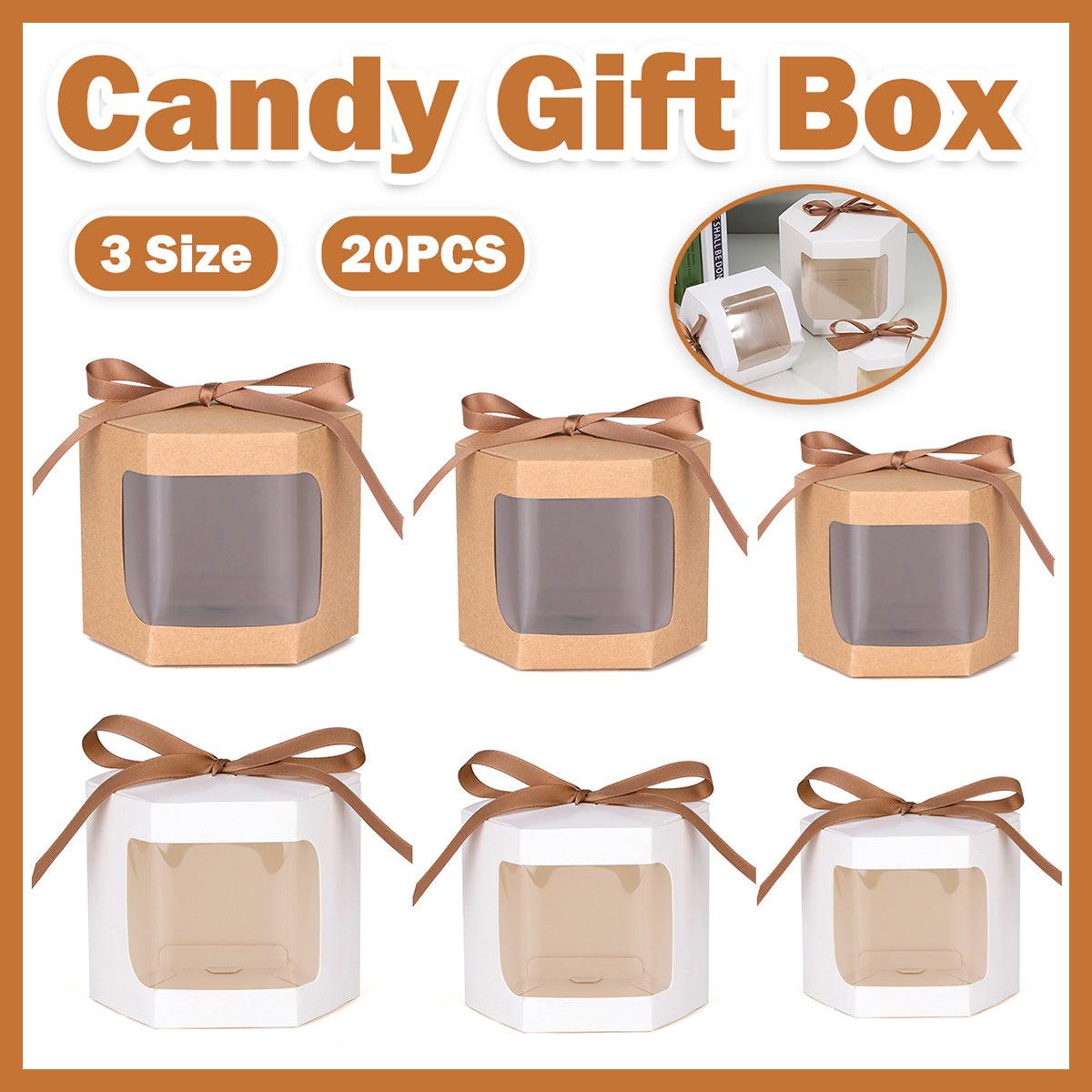 20PCS Small Gift Box Candy Storage Box Party Favor Treat Packaging Recyclable - Kraft-S V528-GIFT-BOX-KRAFT-20PCS-S-511068