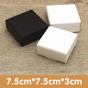 40x Paper Wedding Favour Boxes Party Favour Cookie Candy Soap Bomboniere boxes - White V528-GIFTBOX-40PCS-WHITE-955859