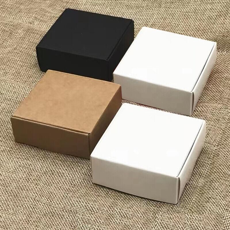 40x Paper Wedding Favour Boxes Party Favour Cookie Candy Soap Bomboniere boxes - White V528-GIFTBOX-40PCS-WHITE-955859
