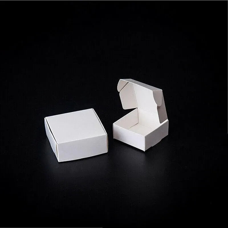 40x Paper Wedding Favour Boxes Party Favour Cookie Candy Soap Bomboniere boxes - White V528-GIFTBOX-40PCS-WHITE-955859