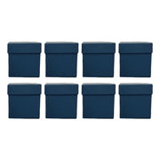 Square Gift Boxes 8pcs Empty Packaging Boxes for Favour Party Wedding Storage - Black-12x12cm V528-GIFTBOX-8PCS-BLACK-12-100304