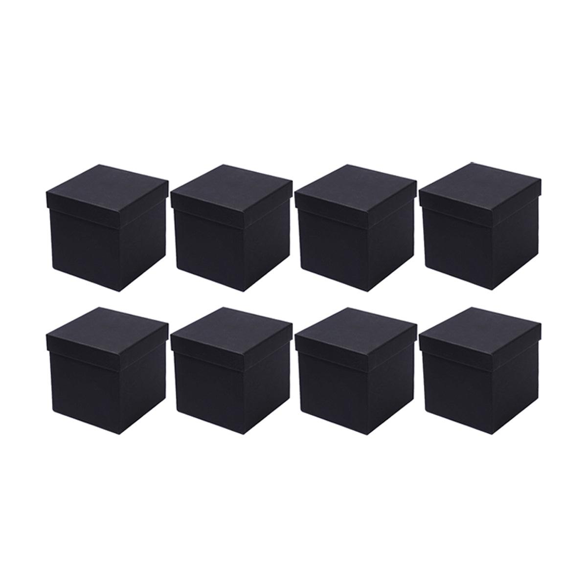 Square Gift Boxes 8pcs Empty Packaging Boxes for Favour Party Wedding Storage - Red-20x16.5cm V528-GIFTBOX-8PCS-RED-20-885720