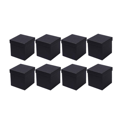 Square Gift Boxes 8pcs Empty Packaging Boxes for Favour Party Wedding Storage - Red-20x16.5cm V528-GIFTBOX-8PCS-RED-20-885720