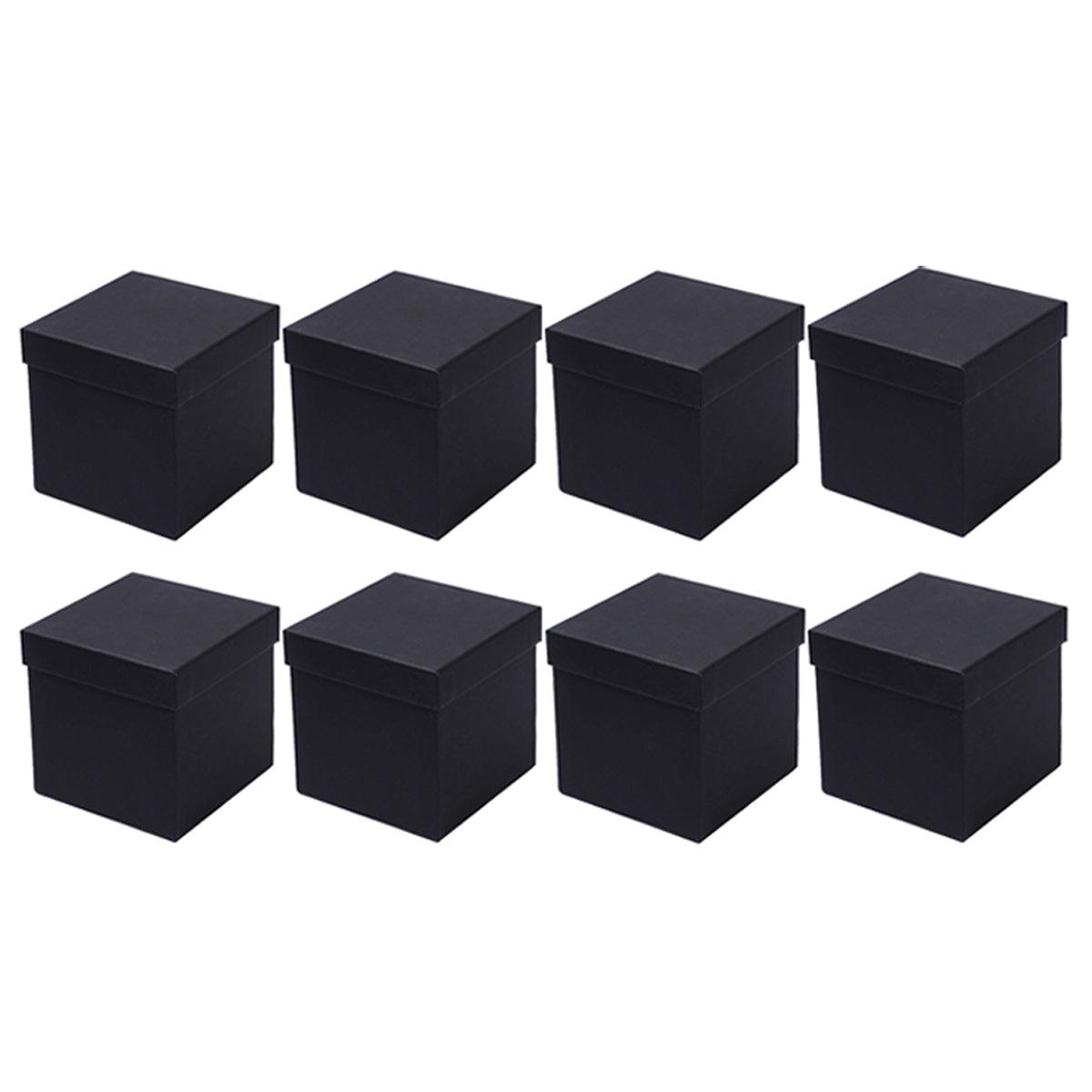 Square Gift Boxes 8pcs Empty Packaging Boxes for Favour Party Wedding Storage - Red-20x16.5cm V528-GIFTBOX-8PCS-RED-20-885720