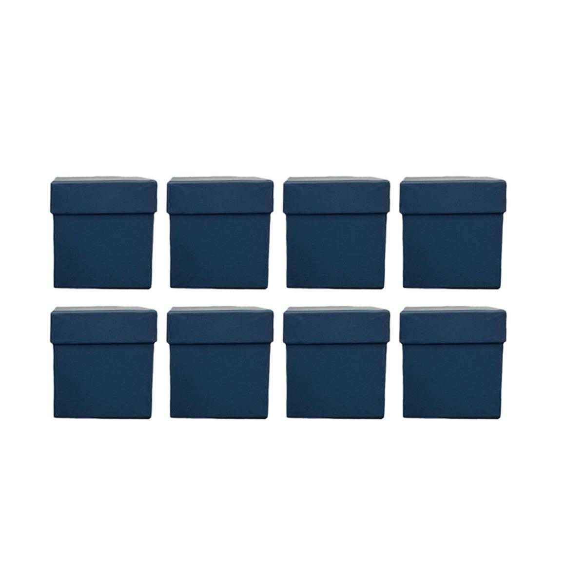 Square Gift Boxes 8pcs Empty Packaging Boxes for Favour Party Wedding Storage - Red-20x16.5cm V528-GIFTBOX-8PCS-RED-20-885720