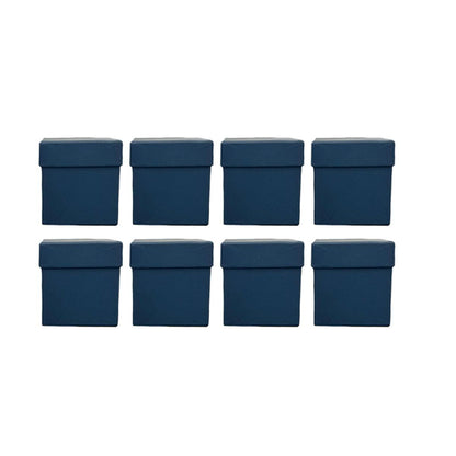 Square Gift Boxes 8pcs Empty Packaging Boxes for Favour Party Wedding Storage - Red-20x16.5cm V528-GIFTBOX-8PCS-RED-20-885720