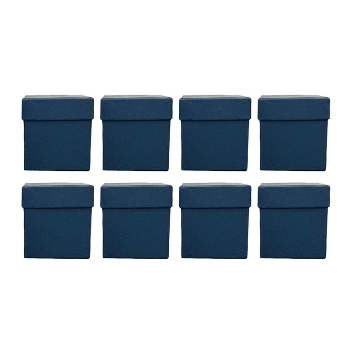 Square Gift Boxes 8pcs Empty Packaging Boxes for Favour Party Wedding Storage - Red-20x16.5cm V528-GIFTBOX-8PCS-RED-20-885720
