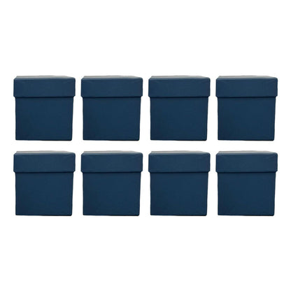 Square Gift Boxes 8pcs Empty Packaging Boxes for Favour Party Wedding Storage - Red-20x16.5cm V528-GIFTBOX-8PCS-RED-20-885720