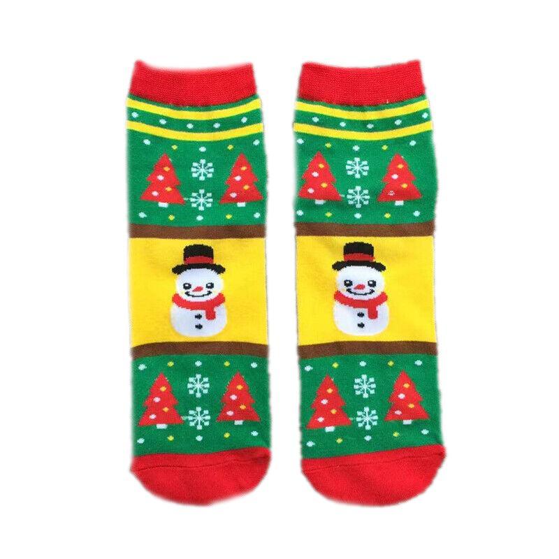 Christmas Socks Santa Reindeer Snowman Pattern Xmas Party Gift Stockings - Bear V528-GIFTSTOCK-BEAR-346698