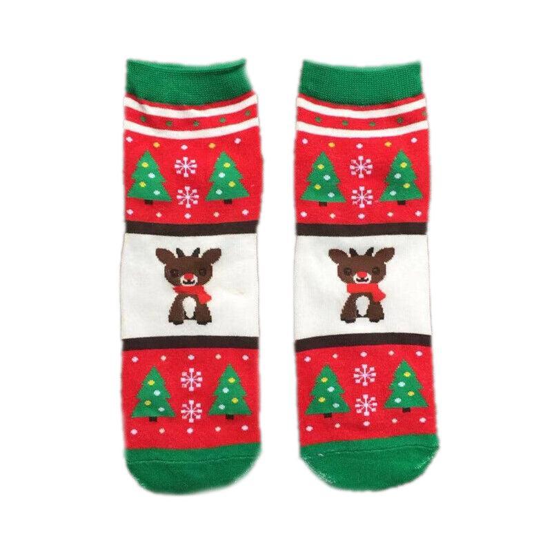 Christmas Socks Santa Reindeer Snowman Pattern Xmas Party Gift Stockings - Bear V528-GIFTSTOCK-BEAR-346698