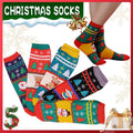Christmas Socks Santa Reindeer Snowman Pattern Xmas Party Gift Stockings - Clown V528-GIFTSTOCK-CLOWN-127346