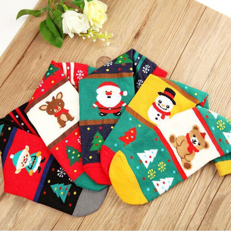 Christmas Socks Santa Reindeer Snowman Pattern Xmas Party Gift Stockings - Clown V528-GIFTSTOCK-CLOWN-127346