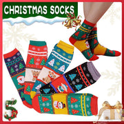 Christmas Socks Santa Reindeer Snowman Pattern Xmas Party Gift Stockings - Snowman V528-GIFTSTOCK-SNOWMAN-258463
