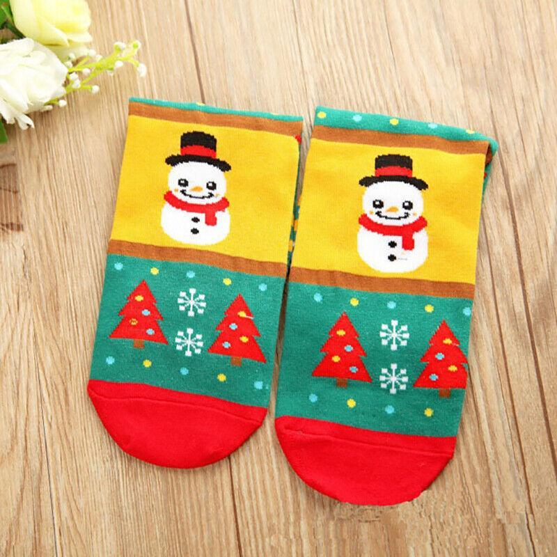 Christmas Socks Santa Reindeer Snowman Pattern Xmas Party Gift Stockings - Snowman V528-GIFTSTOCK-SNOWMAN-258463