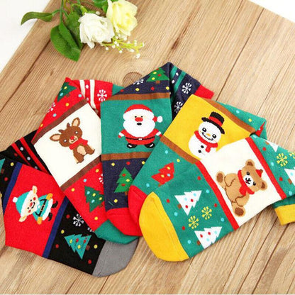 Christmas Socks Santa Reindeer Snowman Pattern Xmas Party Gift Stockings - Snowman V528-GIFTSTOCK-SNOWMAN-258463