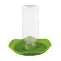 Reptile Water Bowl with Bottle for Lizard Gecko Snake Inverted Bottle Dispenser - Green Lotus Leaf V528-GIVE-GREEN-NW-16-218325