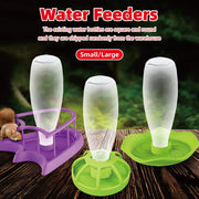 Reptile Water Bowl with Bottle for Lizard Gecko Snake Inverted Bottle Dispenser - Purple Platform S V528-GIVE-PURPLE-NW-14-867028