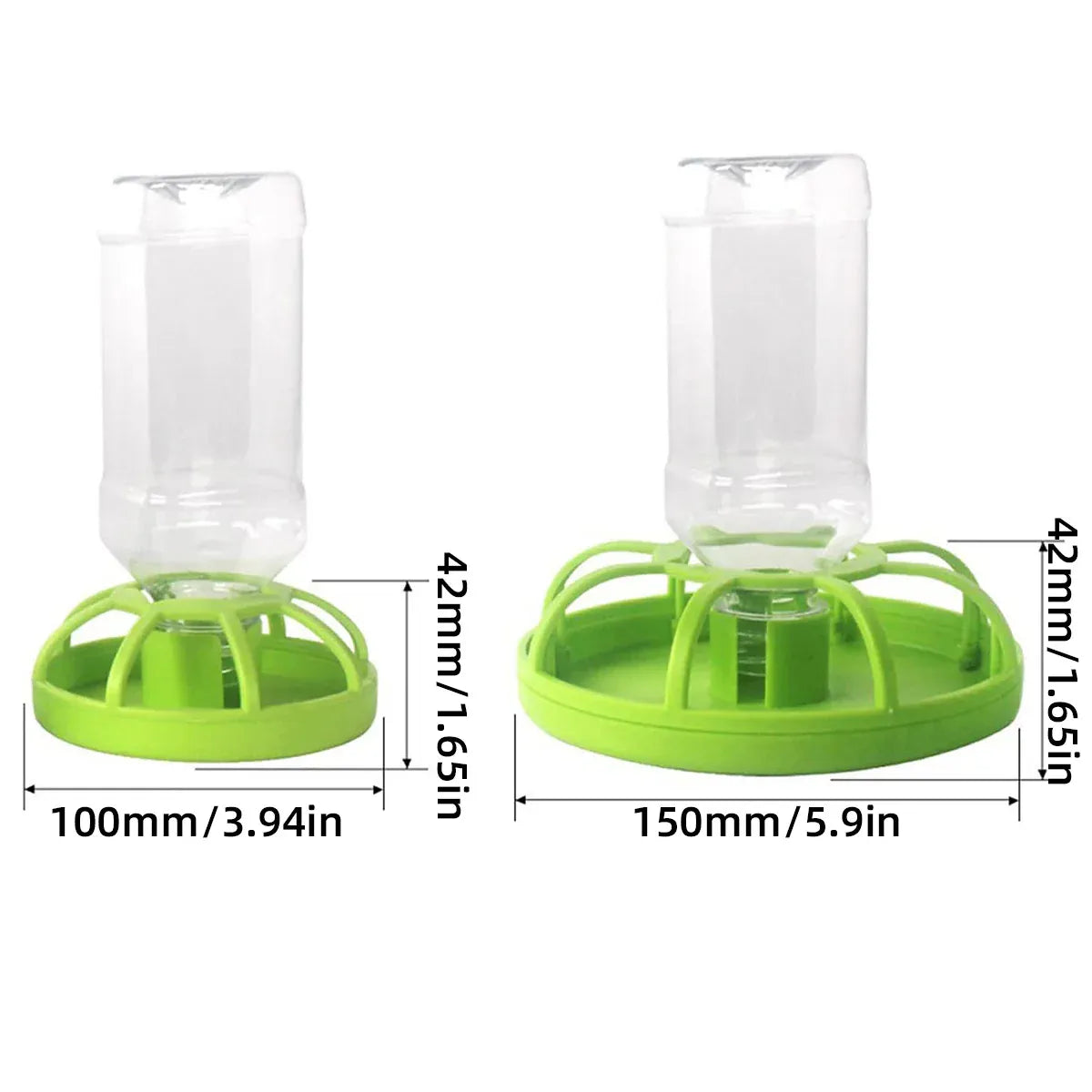 Reptile Water Bowl with Bottle for Lizard Gecko Snake Inverted Bottle Dispenser - Purple Platform S V528-GIVE-PURPLE-NW-14-867028