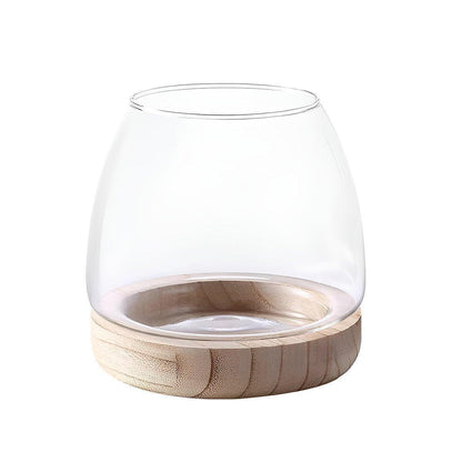 Japanese Style Small Glass Vases Fish Tank for Elegant Home Decor - L V528-GLASS-AQUARIUM-L-328858