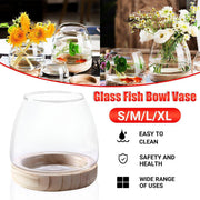 Japanese Style Small Glass Vases Fish Tank for Elegant Home Decor - L V528-GLASS-AQUARIUM-L-328858