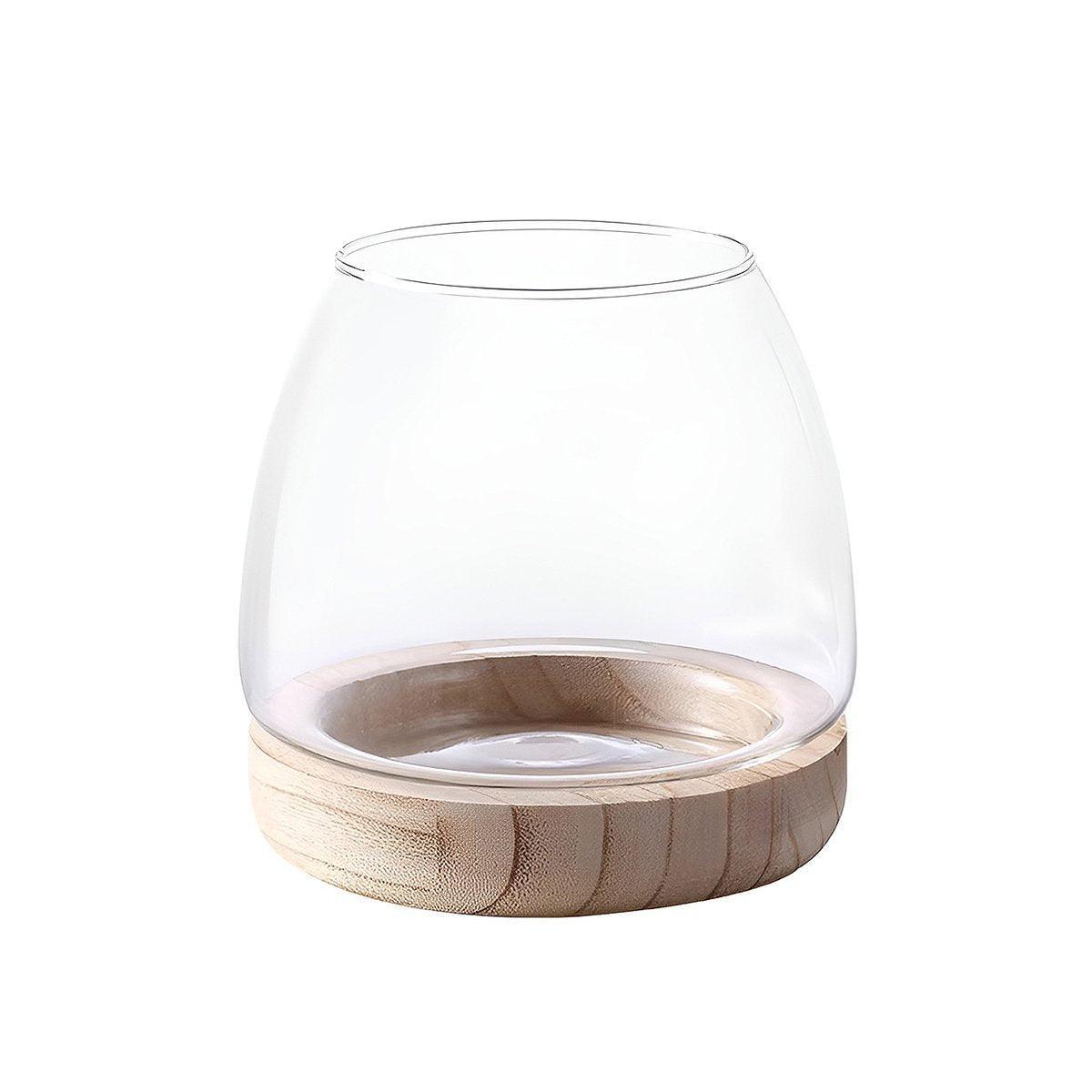 Japanese Style Small Glass Vases Fish Tank for Elegant Home Decor - L V528-GLASS-AQUARIUM-L-328858