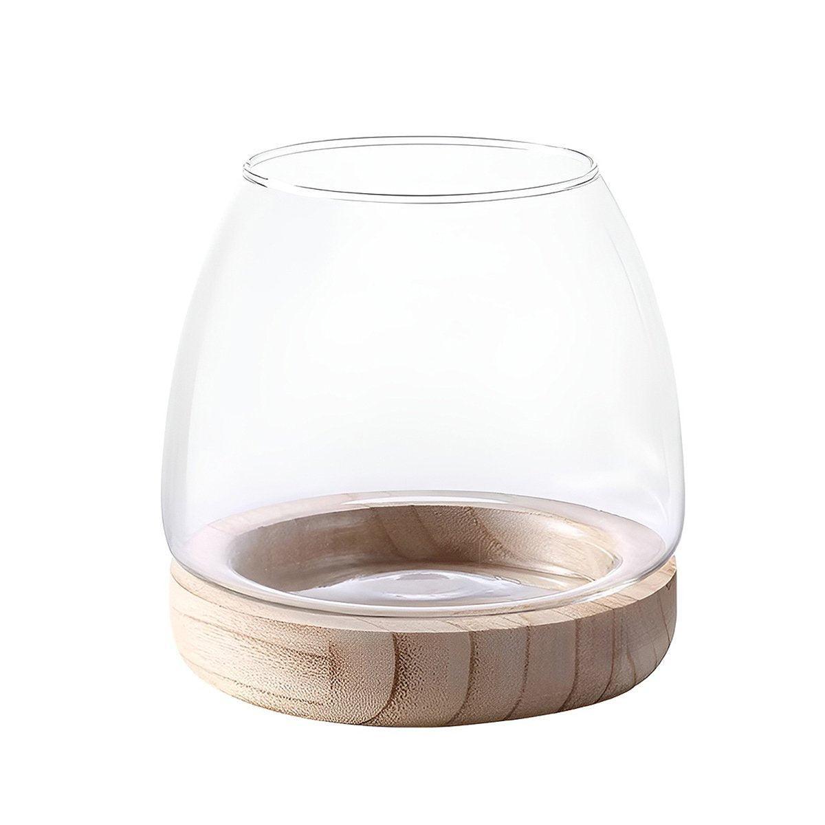 Japanese Style Small Glass Vases Fish Tank for Elegant Home Decor - L V528-GLASS-AQUARIUM-L-328858