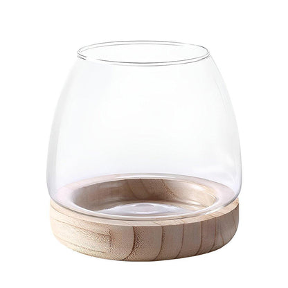 Japanese Style Small Glass Vases Fish Tank for Elegant Home Decor - L V528-GLASS-AQUARIUM-L-328858