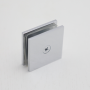 Shower Glass Clip Single Hole Square Bracket Partition Bathroom Accessories - Chrome V528-GLASS-CLAMP-CHROME-515763