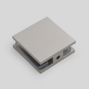 Shower Glass Clip Single Hole Square Bracket Partition Bathroom Accessories - Chrome V528-GLASS-CLAMP-CHROME-515763