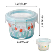 2pcs Glass Food Lunch Box Portable Fresh Seal Storage Container for Meal V528-GLASS-LUNCH-BOX-2PCS-769113