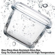 2pcs Glass Food Lunch Box Portable Fresh Seal Storage Container for Meal V528-GLASS-LUNCH-BOX-2PCS-769113