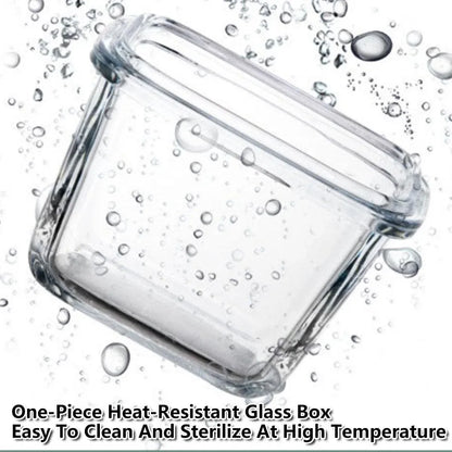 2pcs Glass Food Lunch Box Portable Fresh Seal Storage Container for Meal V528-GLASS-LUNCH-BOX-2PCS-769113