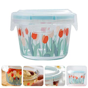 2pcs Glass Food Lunch Box Portable Fresh Seal Storage Container for Meal V528-GLASS-LUNCH-BOX-2PCS-769113