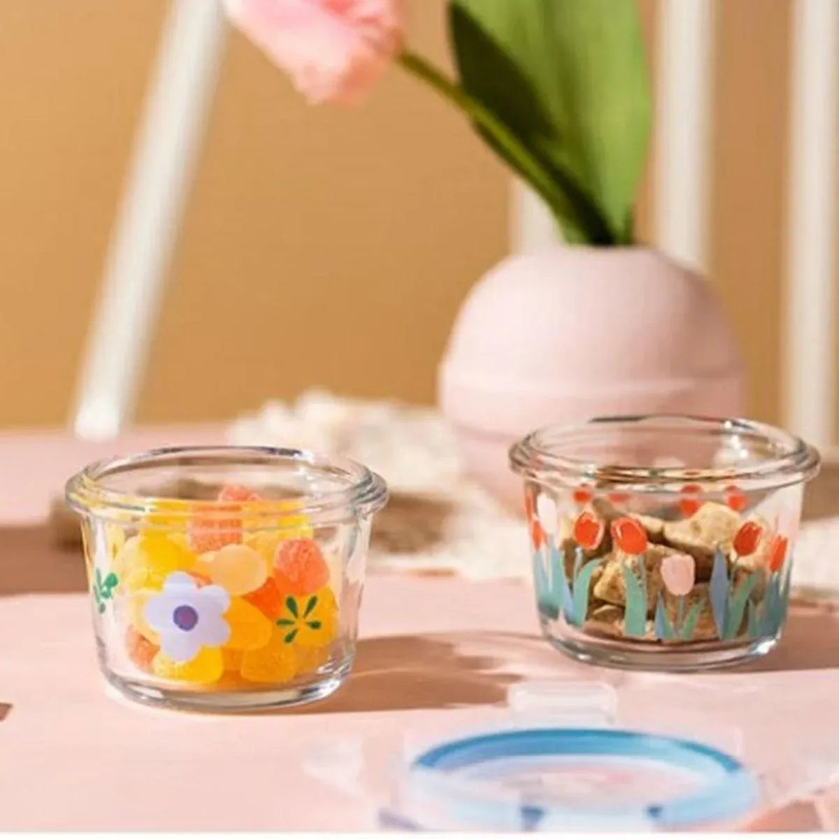 2pcs Glass Food Lunch Box Portable Fresh Seal Storage Container for Meal V528-GLASS-LUNCH-BOX-2PCS-769113