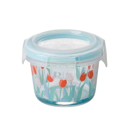 2pcs Glass Food Lunch Box Portable Fresh Seal Storage Container for Meal V528-GLASS-LUNCH-BOX-2PCS-769113
