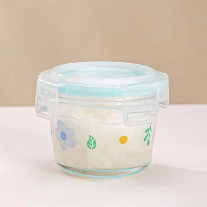 2pcs Glass Food Lunch Box Portable Fresh Seal Storage Container for Meal V528-GLASS-LUNCH-BOX-2PCS-769113