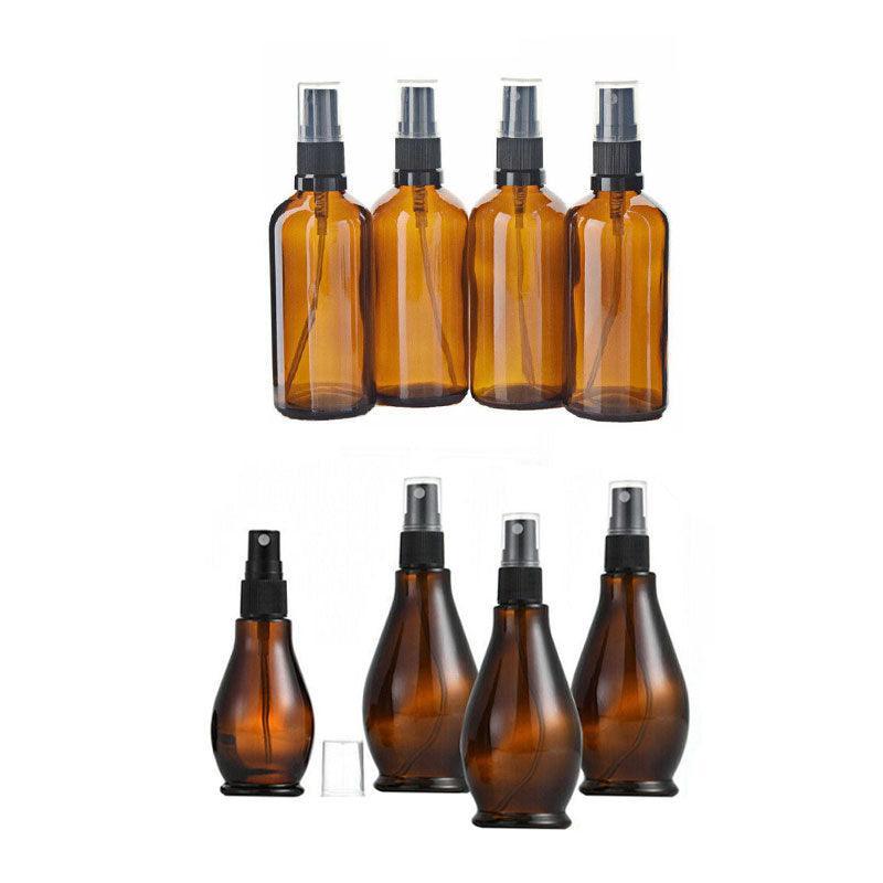 30-100Ml Amber Glass Essential Oil Spray Roller Bottles Mist Sprayer Containers - 30 ML 5PCS