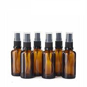 30-100Ml Amber Glass Essential Oil Spray Roller Bottles Mist Sprayer Containers - 30 ML 5PCS