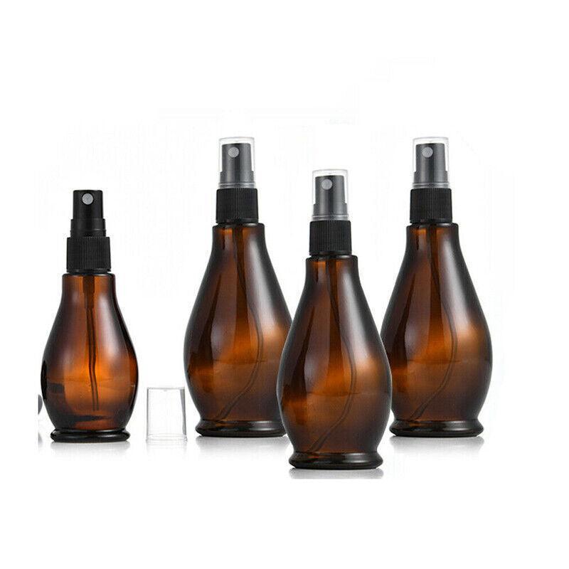 30-100Ml Amber Glass Essential Oil Spray Roller Bottles Mist Sprayer Containers - Upgrade 30 ML 10PCS