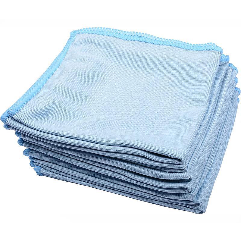 5/20 Pcs Microfibre Glass Cleaning Cloth Car Towel Window Dish Washing 40X40 Cm - 5 PCs V528-GLASSCLEANINGCLOTH-5PCS-418354
