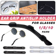 Silicone Eyeglasses Temple Hook Anti Slip Ear Grip Tips Holder for Glasses Spectacles - Transparent 5pairs V528-GLASSES-LEG-TRANS-5PAIRS-981128