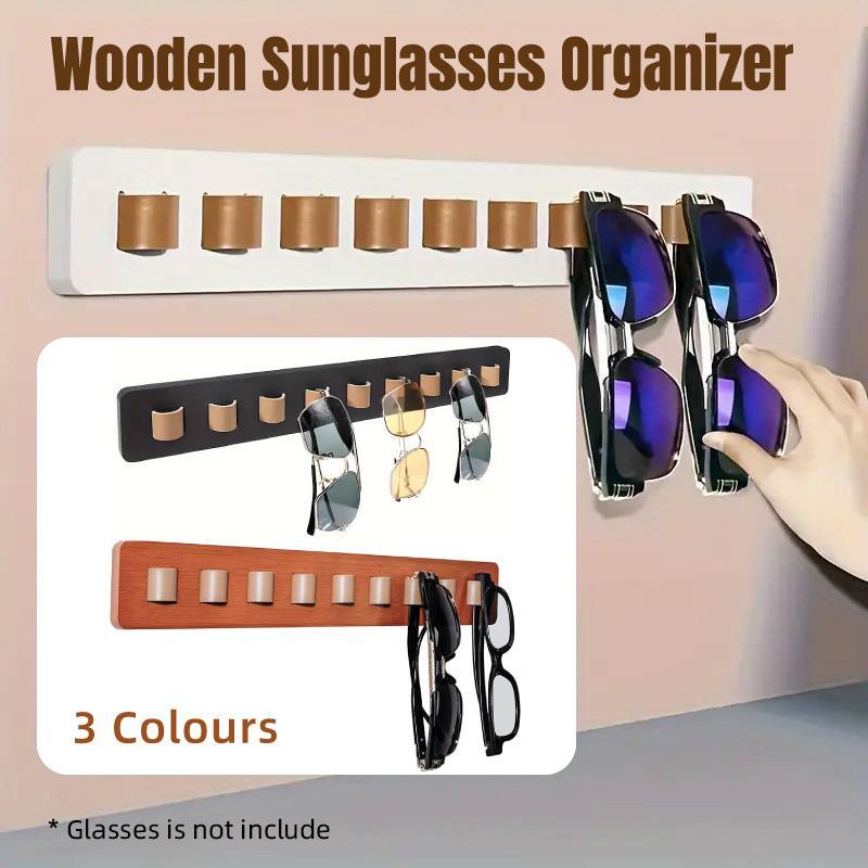 Wall Mount Glasses Storage Rack for Sunglasses Organizer Home Display Rack - White V528-GLASSES-WHITE-399628