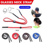 Glasses Lanyard Sports Comfortable Nylon Adjustable Spectacles Neck Strap Cord - Red V528-GLASSESACCESSORIES-RED-33970