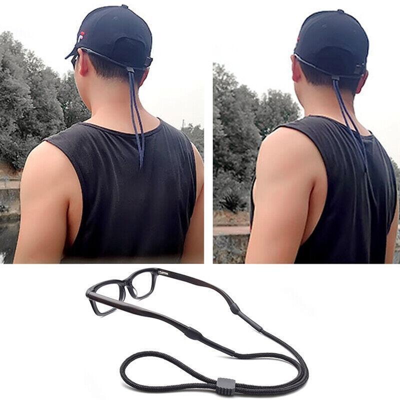 Glasses Lanyard Sports Comfortable Nylon Adjustable Spectacles Neck Strap Cord - Red V528-GLASSESACCESSORIES-RED-33970