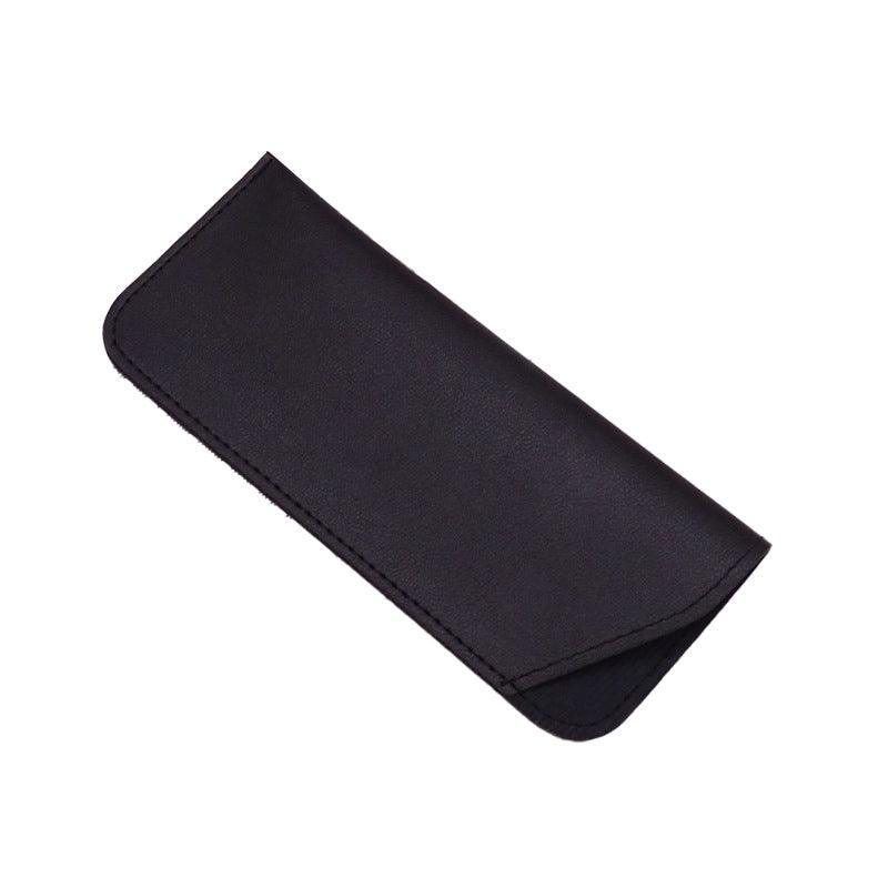 Pu Leather Eyeglass Sunglasses Reading Glasses Case Soft Pouch Bag Pocket - Black V528-GLASSESBAG-BLACK-299490