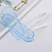 Contact Lens Tweezers Stick Inserter Remover Tool Kit Tip Storage Case Box Set - Blue V528-GLASSESCASELENGTH-BLUE-50829