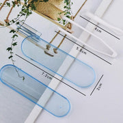 Contact Lens Tweezers Stick Inserter Remover Tool Kit Tip Storage Case Box Set - Blue V528-GLASSESCASELENGTH-BLUE-50829