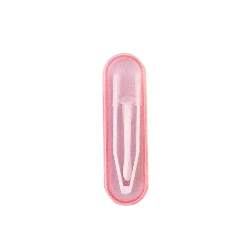 Contact Lens Tweezers Stick Inserter Remover Tool Kit Tip Storage Case Box Set - Pink V528-GLASSESCASELENGTH-PINK-66917