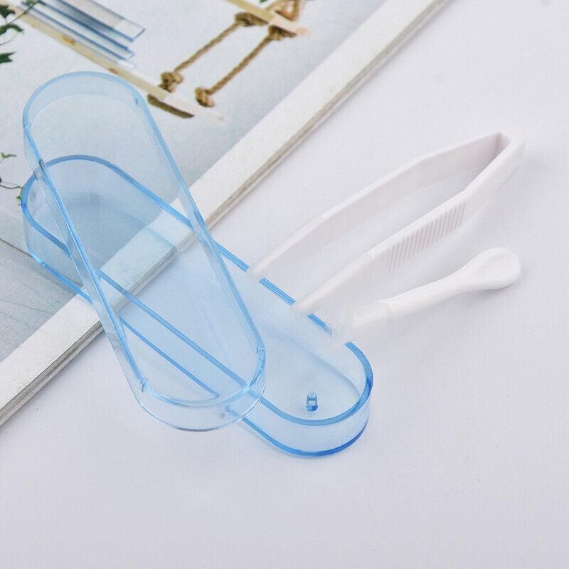 Contact Lens Tweezers Stick Inserter Remover Tool Kit Tip Storage Case Box Set - Pink V528-GLASSESCASELENGTH-PINK-66917