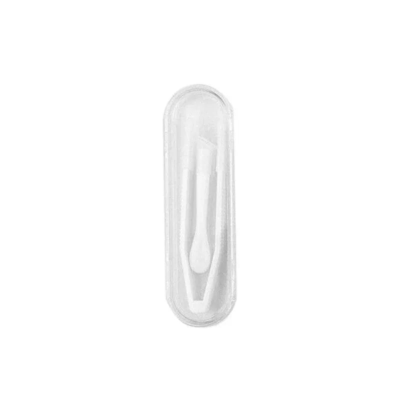Contact Lens Tweezers Stick Inserter Remover Tool Kit Tip Storage Case Box Set - White V528-GLASSESCASELENGTH-WHITE-66679
